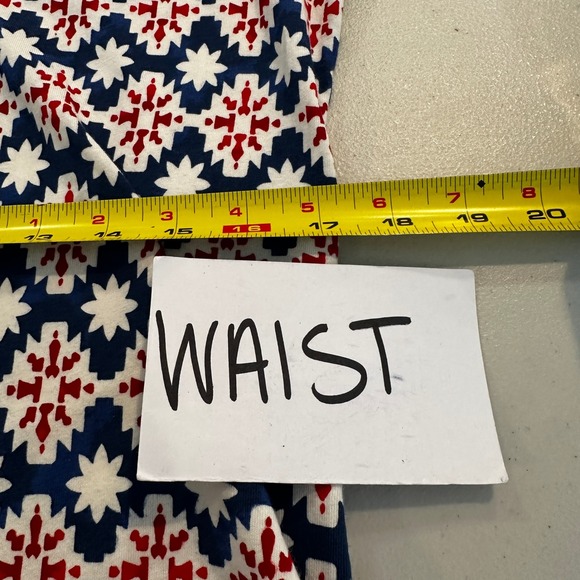 Intimately‎ Free People Snowflake Geo Print Turtleneck Top XL Red White Blue - Picture 7 of 8